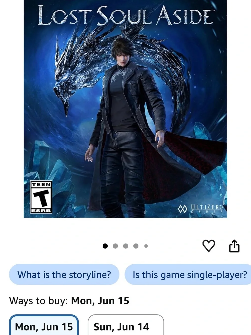 Sony Lost Soul Aside - Blue Case PS5